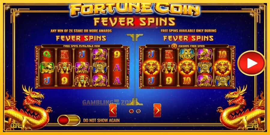 Aparaat Fortune Coin Fever Spins - mäng päris raha eest, pilt 3