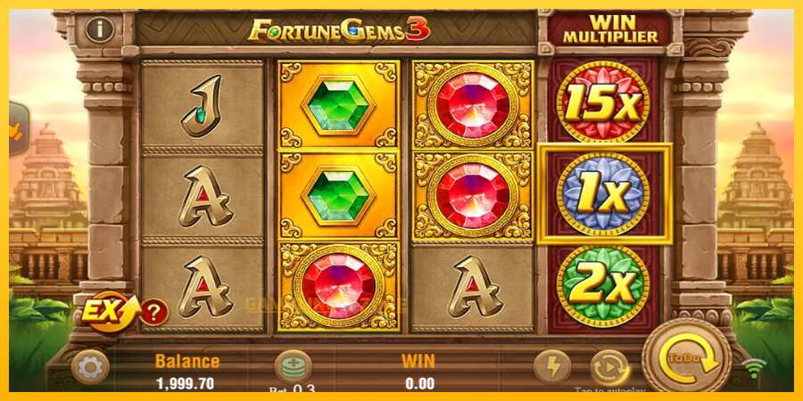 Aparaat Fortune Gems 3 - mäng päris raha eest, pilt 2