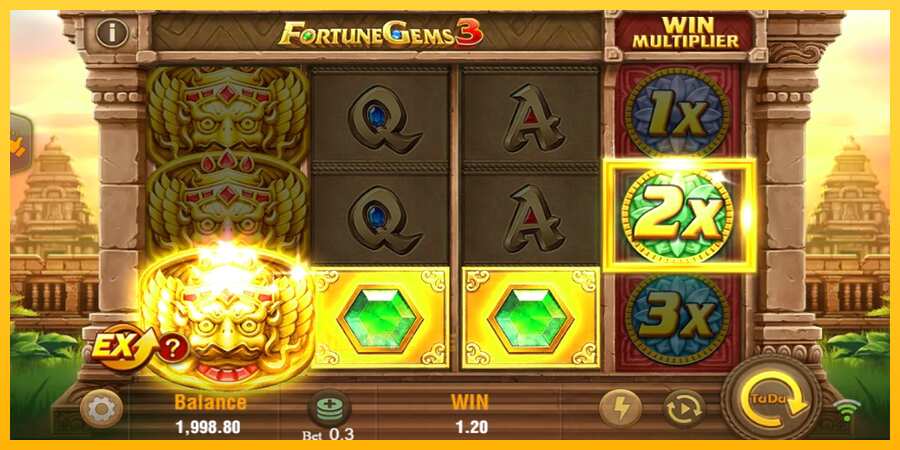 Aparaat Fortune Gems 3 - mäng päris raha eest, pilt 3