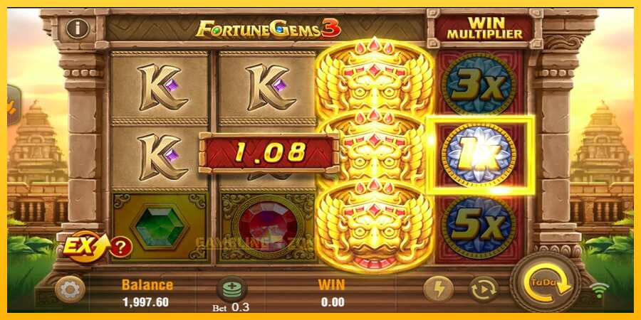 Aparaat Fortune Gems 3 - mäng päris raha eest, pilt 4