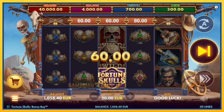 Aparaat Fortune Skulls Bonus Buy - mäng päris raha eest, pilt 3