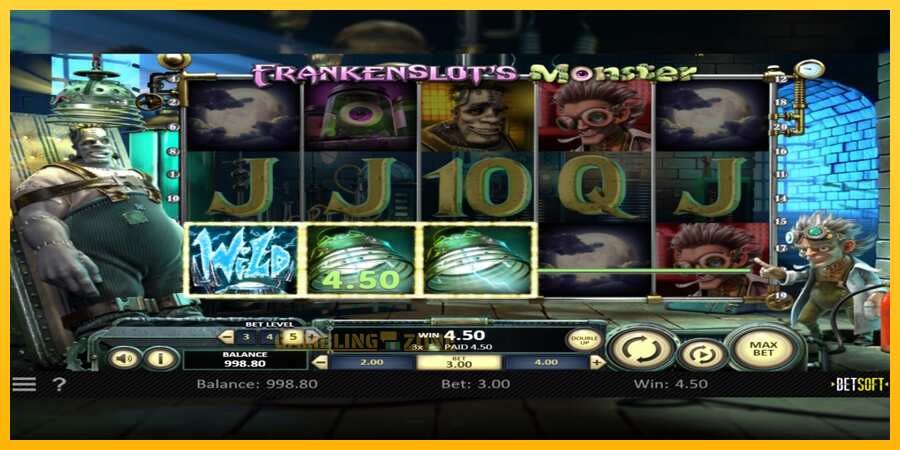 Aparaat Frankenslots Monster - mäng päris raha eest, pilt 3