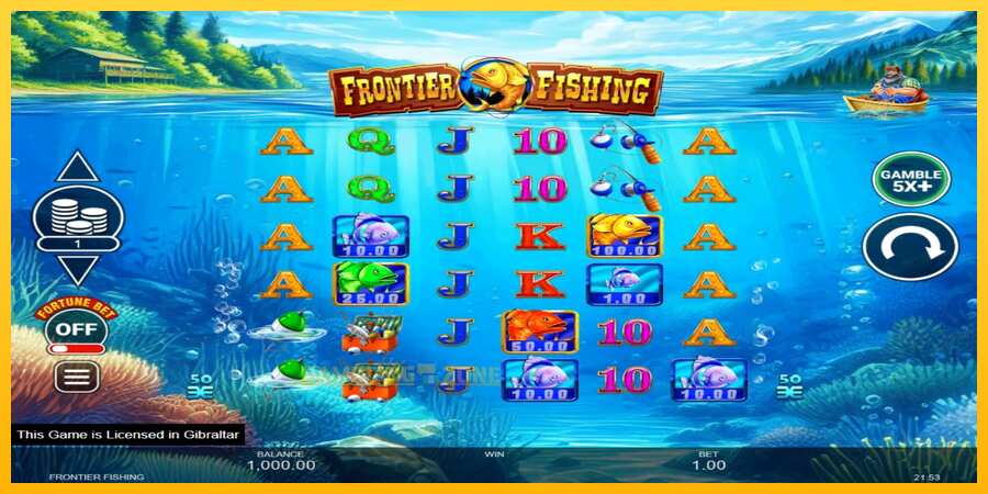 Aparaat Frontier Fishing - mäng päris raha eest, pilt 2