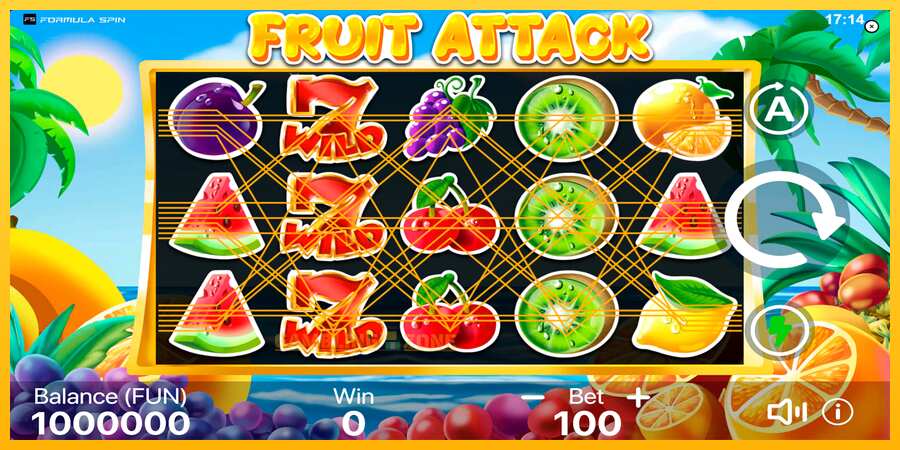 Aparaat Fruit Attack - mäng päris raha eest, pilt 1