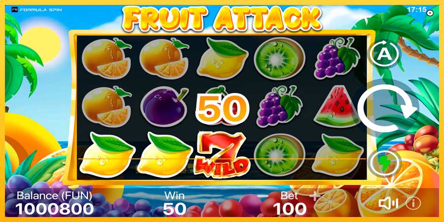 Aparaat Fruit Attack - mäng päris raha eest, pilt 4