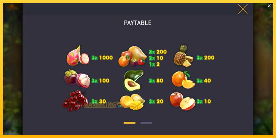 Aparaat Fruitilicious - mäng päris raha eest, pilt 5