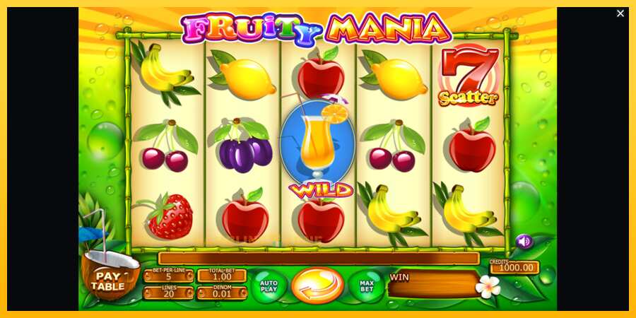 Aparaat Fruity Mania - mäng päris raha eest, pilt 1