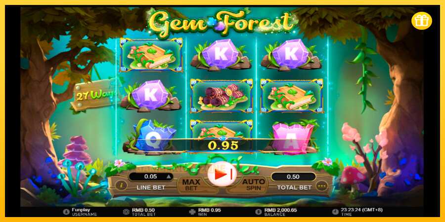 Aparaat Gem Forest - mäng päris raha eest, pilt 3