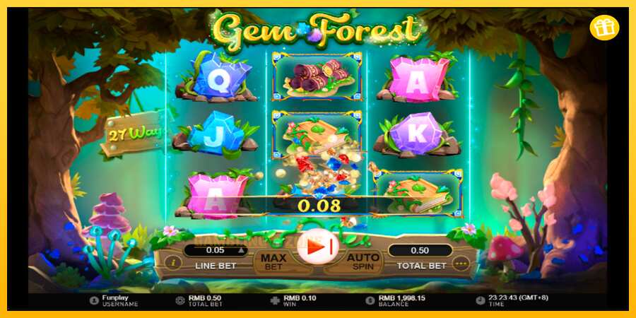 Aparaat Gem Forest - mäng päris raha eest, pilt 4