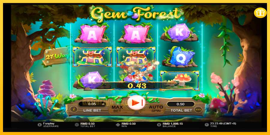 Aparaat Gem Forest - mäng päris raha eest, pilt 5