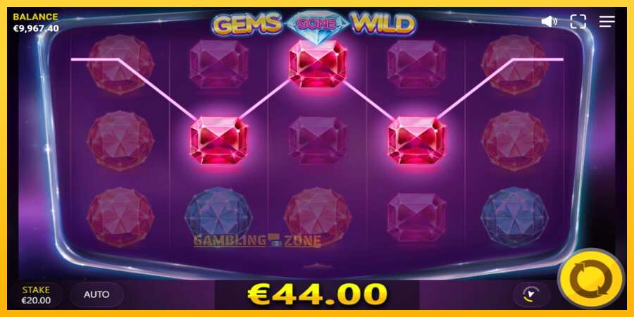 Aparaat Gems Gone Wild - mäng päris raha eest, pilt 3