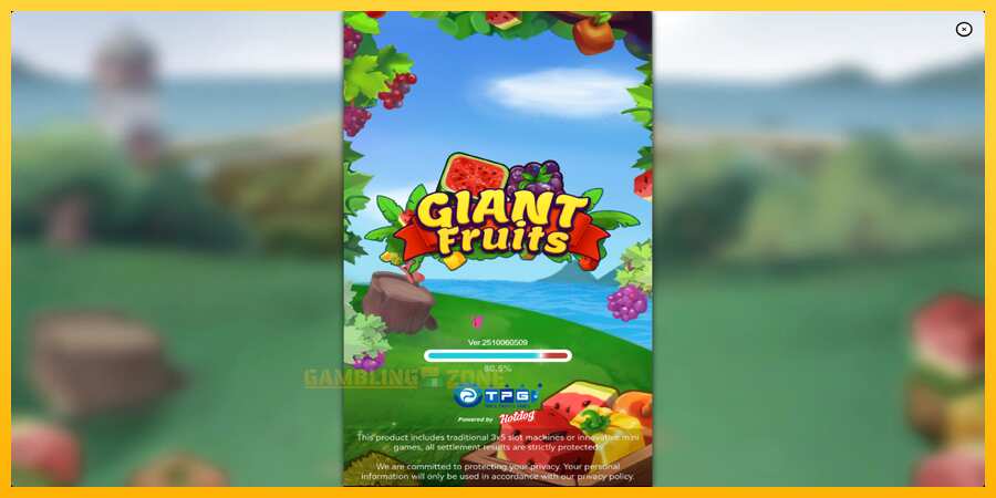 Aparaat Giant Fruits - mäng päris raha eest, pilt 1