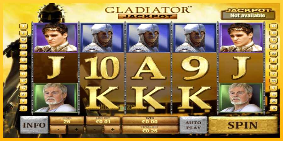 Aparaat Gladiator Jackpot - mäng päris raha eest, pilt 1