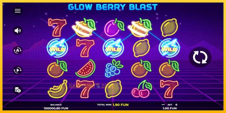 Aparaat Glow Berry Blast - mäng päris raha eest, pilt 2