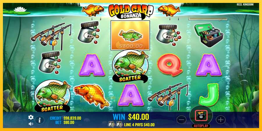 Aparaat Gold Carp Bonanza - mäng päris raha eest, pilt 3