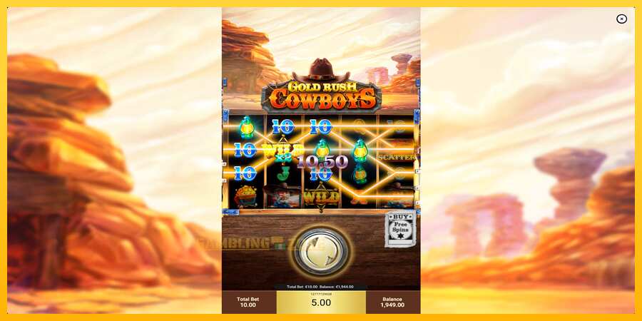 Aparaat Gold Rush Cowboys - mäng päris raha eest, pilt 5