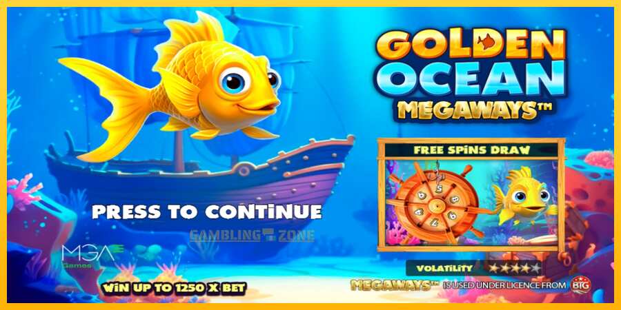 Aparaat Golden Ocean Megaways - mäng päris raha eest, pilt 1