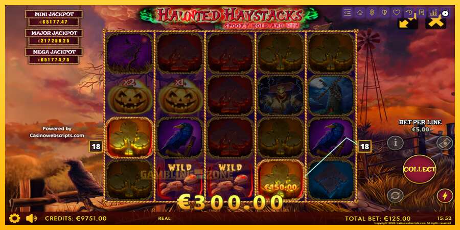 Aparaat Haunted Haystacks - Spooky Hold and Win - mäng päris raha eest, pilt 3