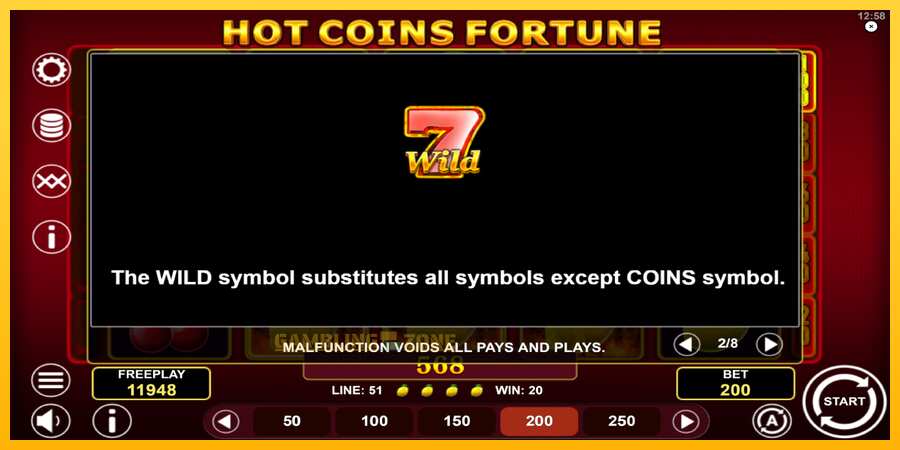 Aparaat Hot Coins Fortune - mäng päris raha eest, pilt 6