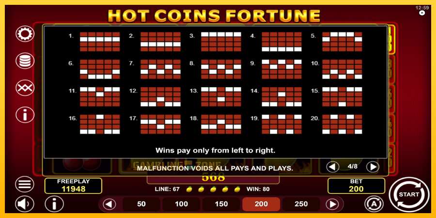 Aparaat Hot Coins Fortune - mäng päris raha eest, pilt 7