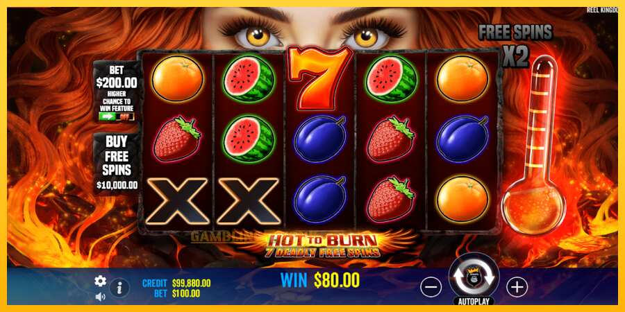 Aparaat Hot to Burn - 7 Deadly Free Spins - mäng päris raha eest, pilt 3