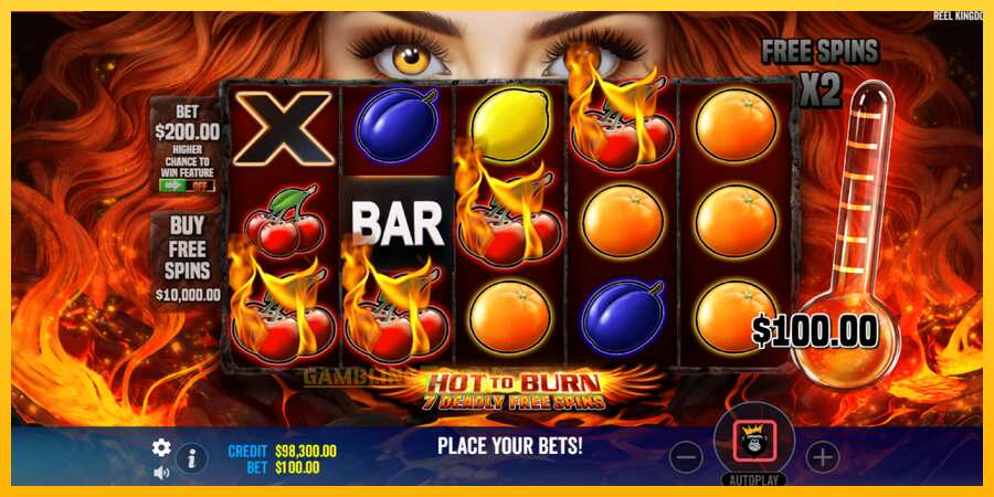 Aparaat Hot to Burn - 7 Deadly Free Spins - mäng päris raha eest, pilt 4