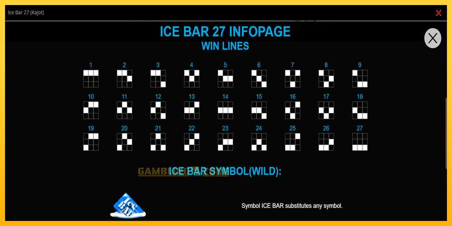 Aparaat Ice Bar 27 - mäng päris raha eest, pilt 3