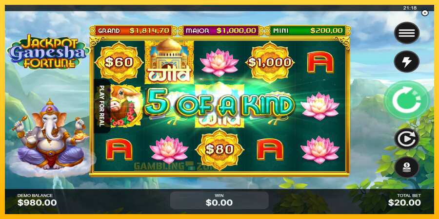 Aparaat Jackpot Ganesha Fortune - mäng päris raha eest, pilt 3