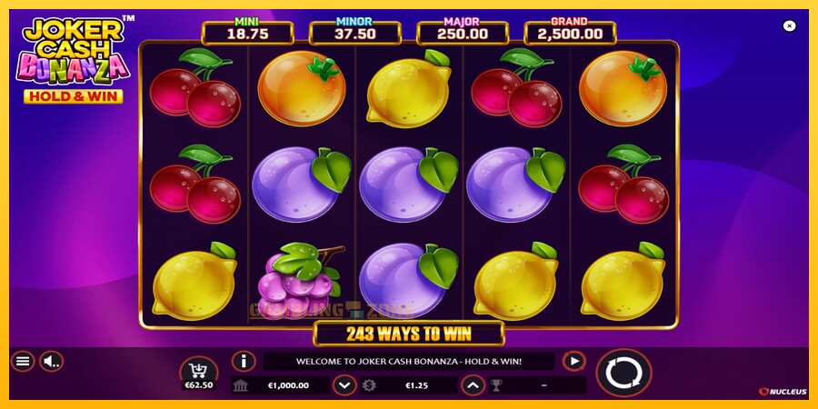 Aparaat Joker Cash Bonanza - Hold & Win - mäng päris raha eest, pilt 1