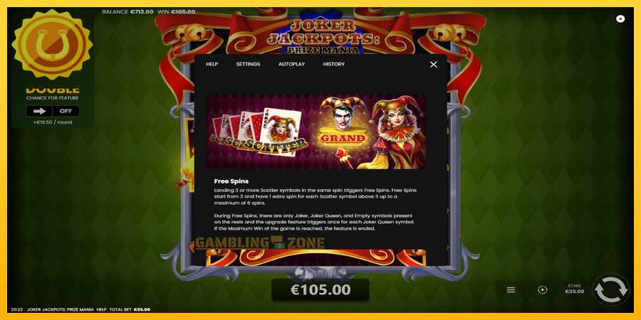 Aparaat Joker Jackpots: Prize Mania - mäng päris raha eest, pilt 6