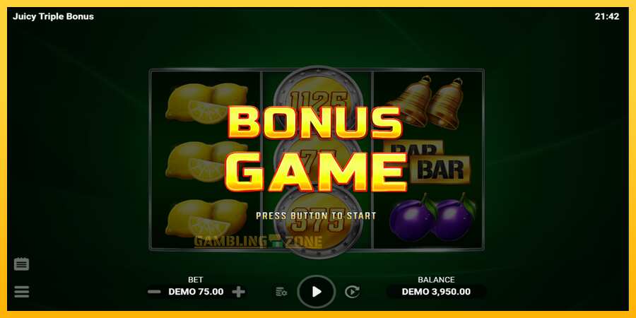 Aparaat Juicy Triple Bonus - mäng päris raha eest, pilt 3