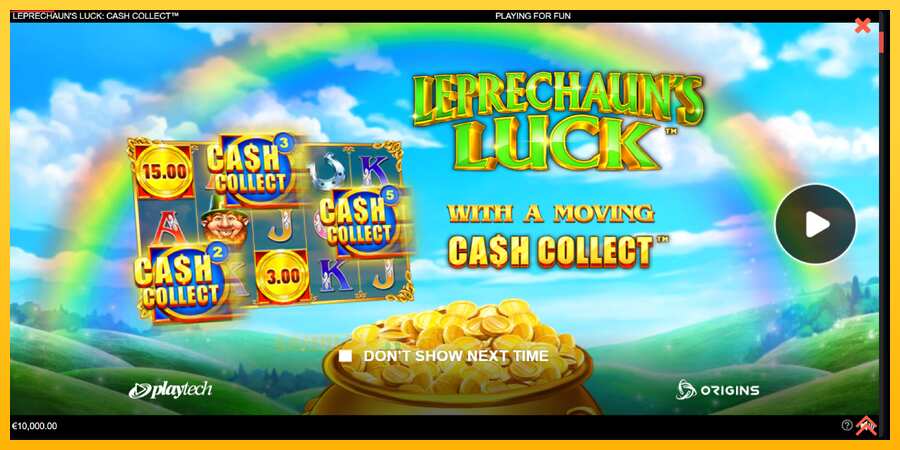 Aparaat Leprechauns Luck Cash Collect Megaways PowerPlay Jackpot - mäng päris raha eest, pilt 1