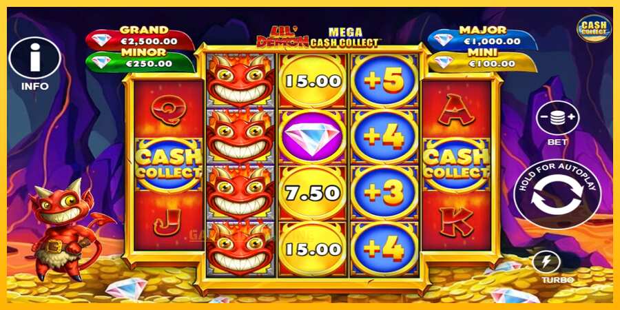 Aparaat Lil Demon Mega Cash Collect - mäng päris raha eest, pilt 1