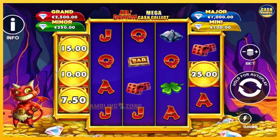 Aparaat Lil Demon Mega Cash Collect - mäng päris raha eest, pilt 2