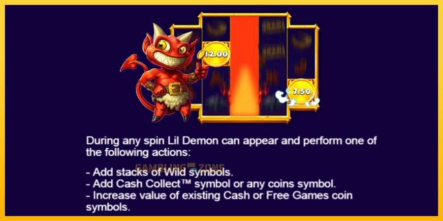 Aparaat Lil Demon Mega Cash Collect - mäng päris raha eest, pilt 5