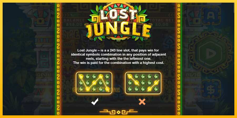 Aparaat Lost Jungle - mäng päris raha eest, pilt 5