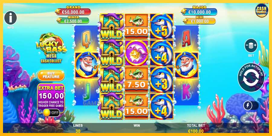 Aparaat Lucky Bass Mega Cash Collect - mäng päris raha eest, pilt 2