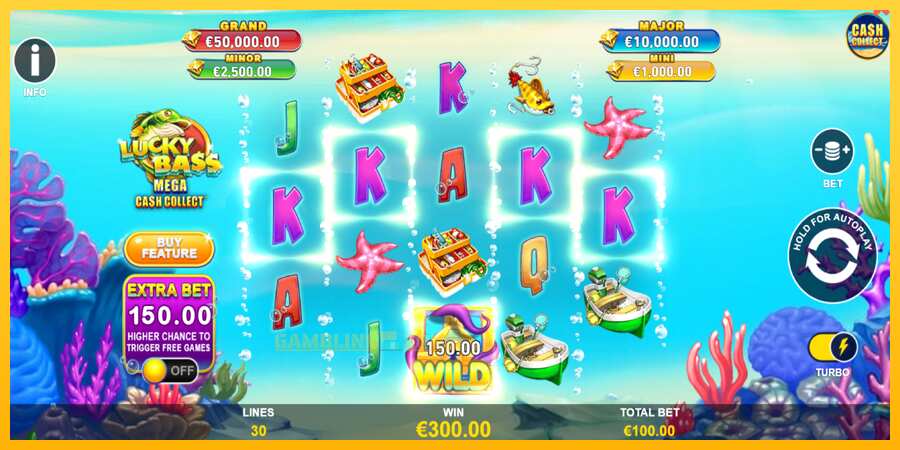 Aparaat Lucky Bass Mega Cash Collect - mäng päris raha eest, pilt 3