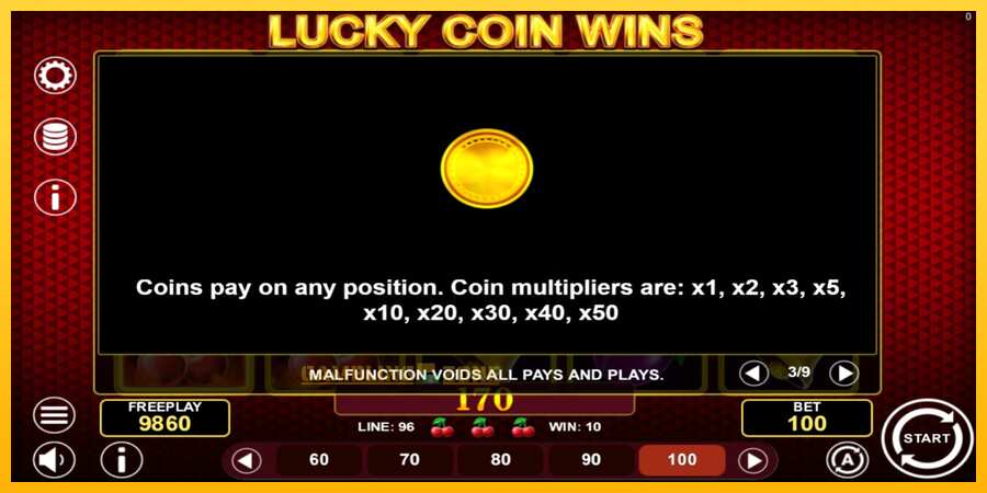 Aparaat Lucky Coin Wins - mäng päris raha eest, pilt 6