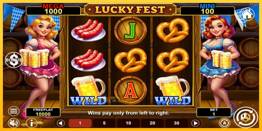 Aparaat Lucky Fest Hold & Win - mäng päris raha eest, pilt 1