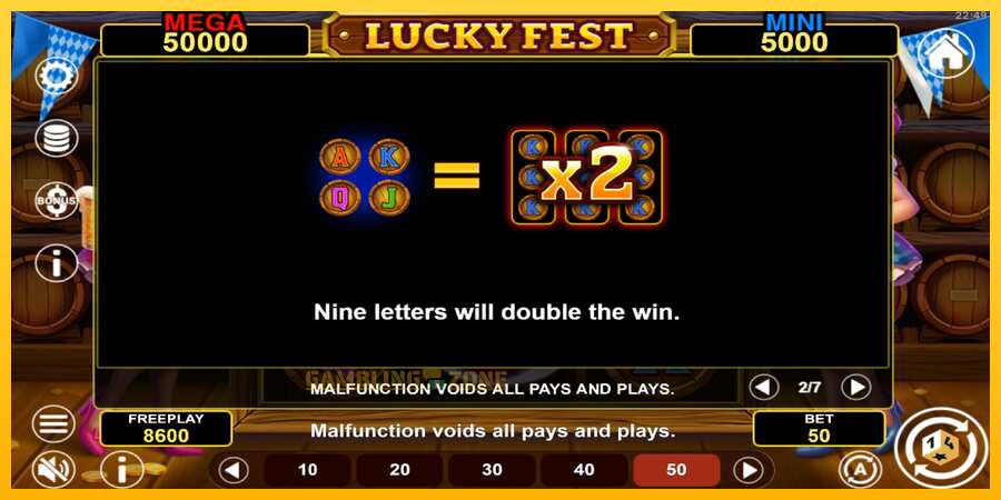 Aparaat Lucky Fest Hold & Win - mäng päris raha eest, pilt 6