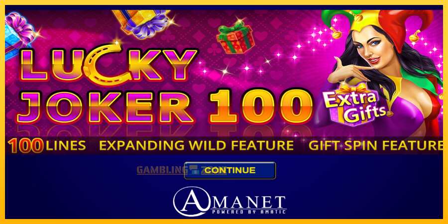 Aparaat Lucky Joker 100 Extra Gifts - mäng päris raha eest, pilt 1