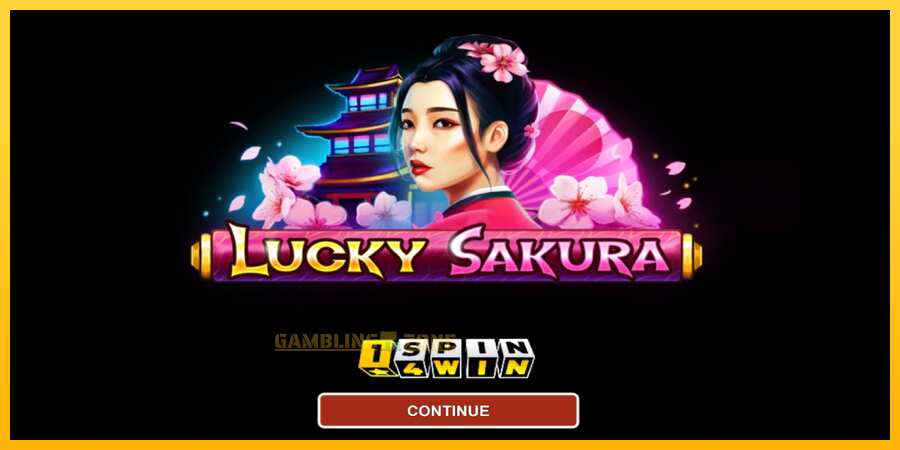 Aparaat Lucky Sakura Win Spins - mäng päris raha eest, pilt 1