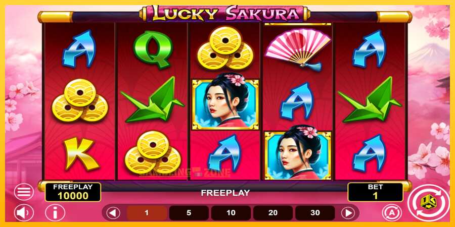 Aparaat Lucky Sakura Win Spins - mäng päris raha eest, pilt 2