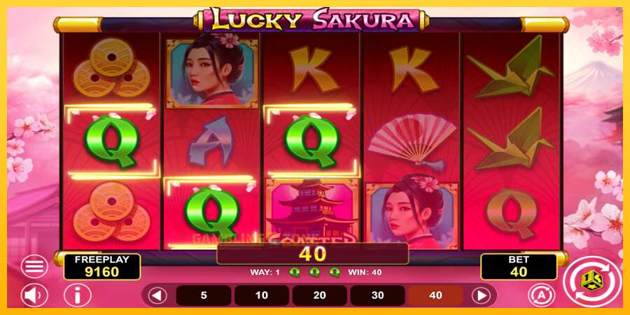 Aparaat Lucky Sakura Win Spins - mäng päris raha eest, pilt 4