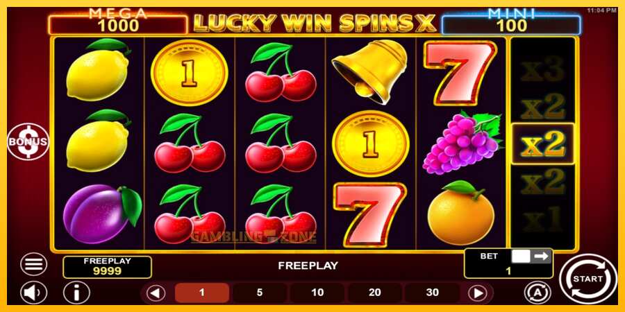 Aparaat Lucky Win Spins X - mäng päris raha eest, pilt 2