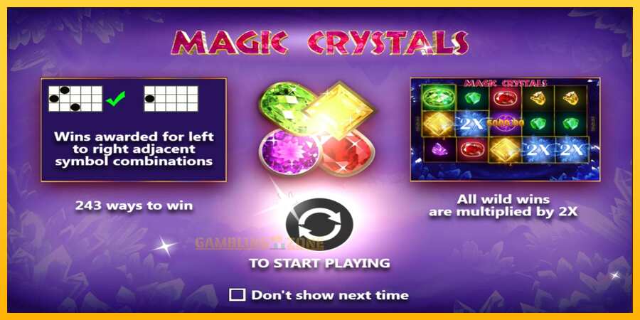 Aparaat Magic Crystals - mäng päris raha eest, pilt 1