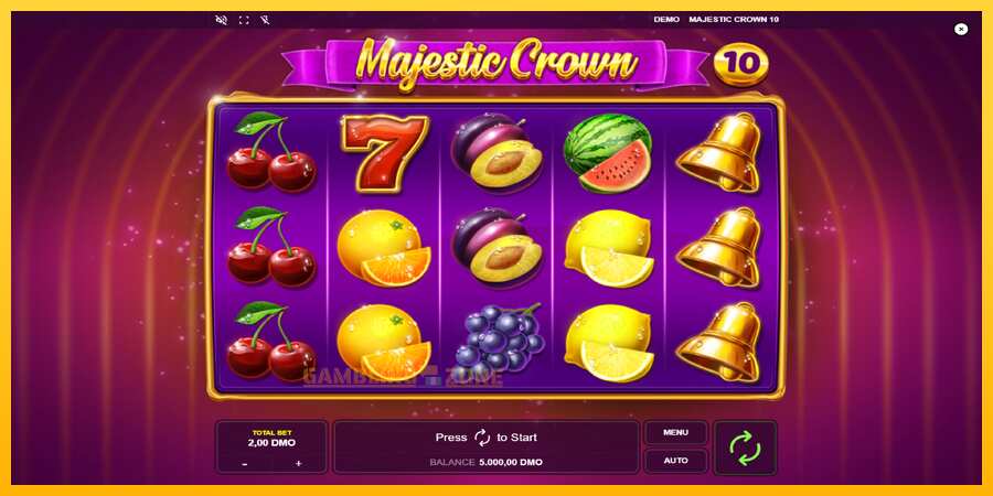 Aparaat Majestic Crown 10 - mäng päris raha eest, pilt 1