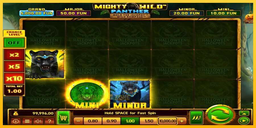 Aparaat Mighty Wild: Panther Grand Diamond Edition Halloween Jackpots - mäng päris raha eest, pilt 2