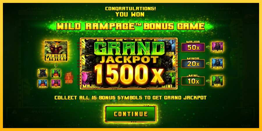 Aparaat Mighty Wild: Panther Grand Gold Edition Halloween Jackpots - mäng päris raha eest, pilt 3